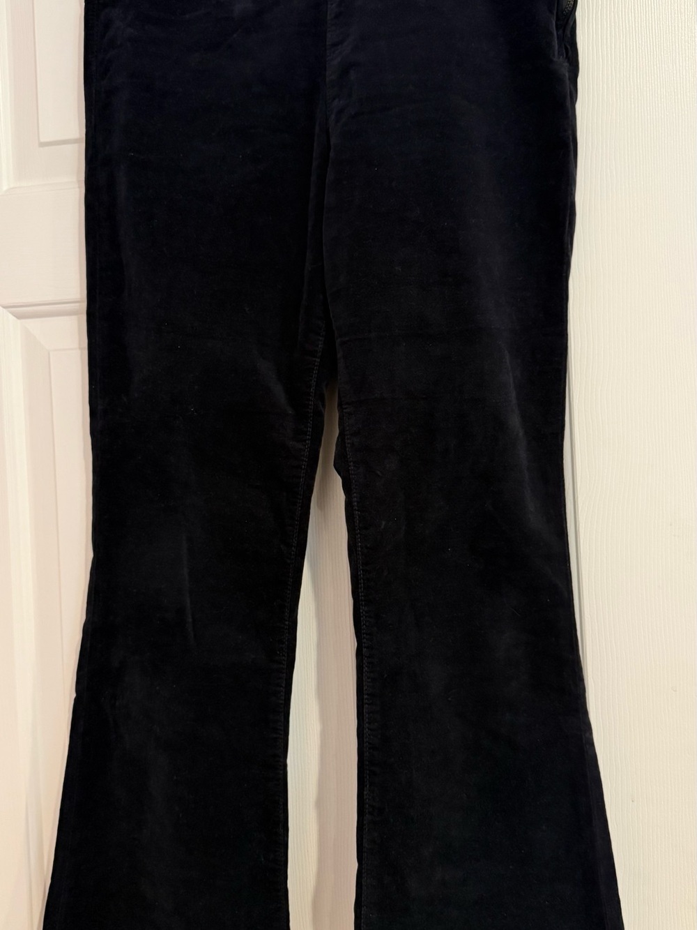 Black Velvet Flare Pants